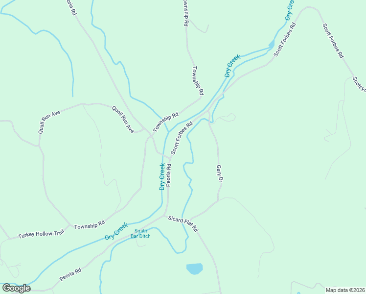 map of restaurants, bars, coffee shops, grocery stores, and more near 7026 Scott Forbes Road in Browns Valley