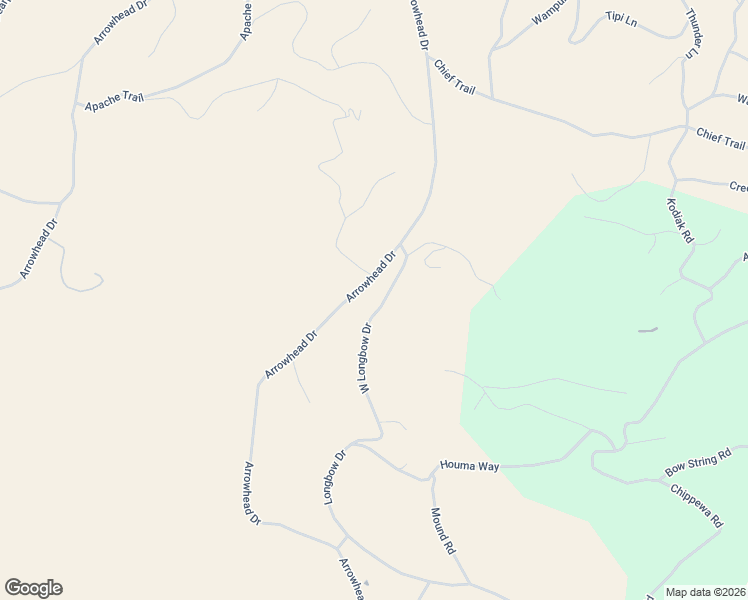 map of restaurants, bars, coffee shops, grocery stores, and more near 2056 Arrowhead Drive in Jefferson