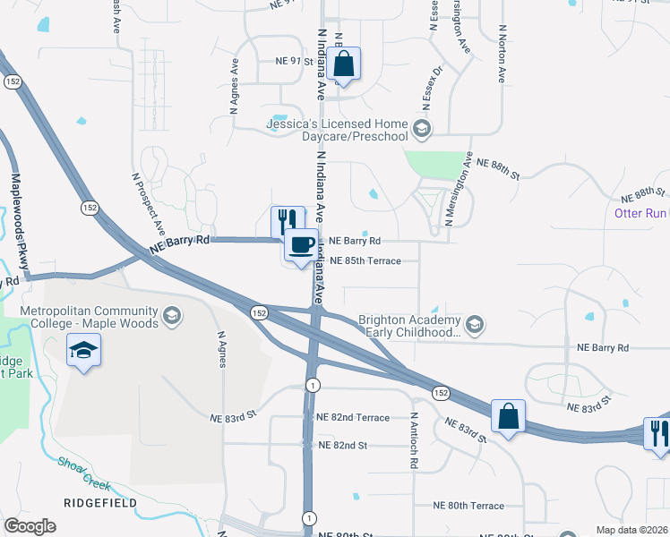 map of restaurants, bars, coffee shops, grocery stores, and more near in Kansas City