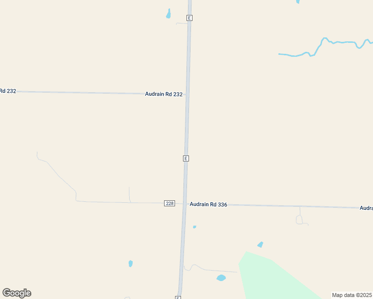map of restaurants, bars, coffee shops, grocery stores, and more near Audrain Road East in Thompson