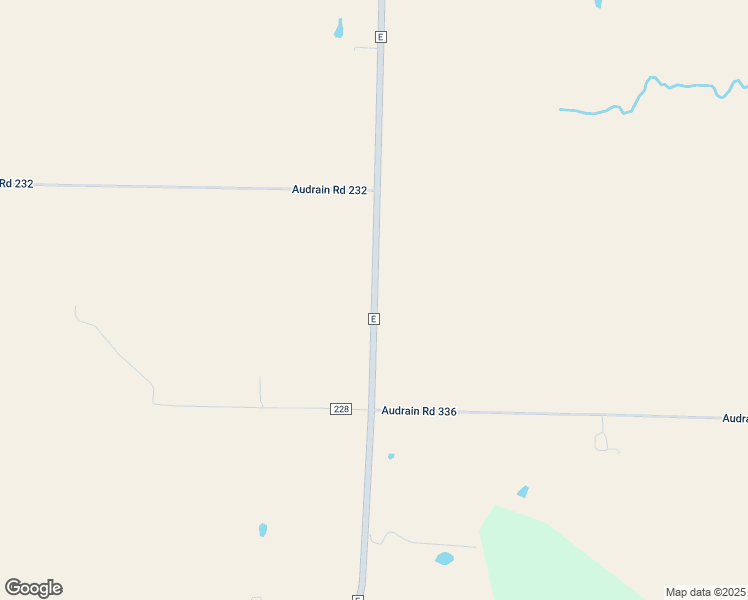 map of restaurants, bars, coffee shops, grocery stores, and more near Audrain Road East in Thompson
