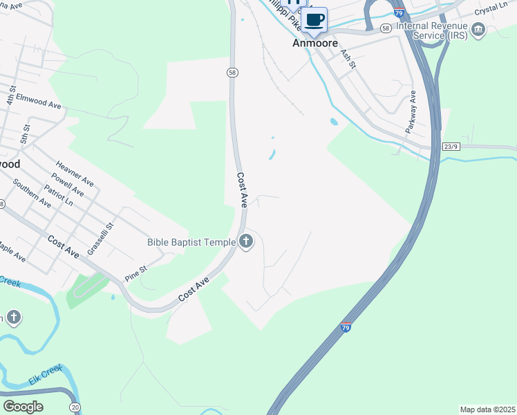 map of restaurants, bars, coffee shops, grocery stores, and more near 6 Crestview Cir in Stonewood