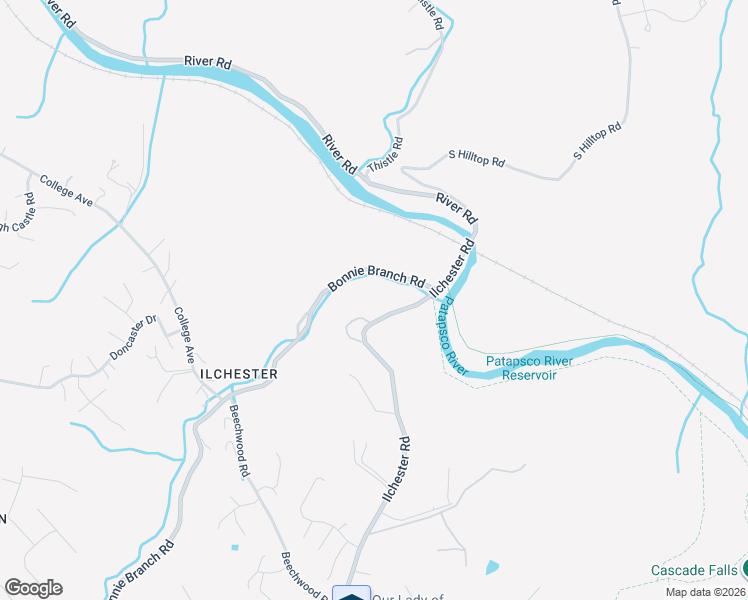 map of restaurants, bars, coffee shops, grocery stores, and more near 4450 Ilchester Road in Ellicott City