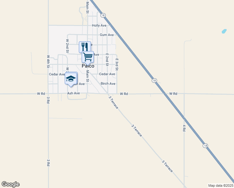 map of restaurants, bars, coffee shops, grocery stores, and more near 100 Ash Avenue in Plainville
