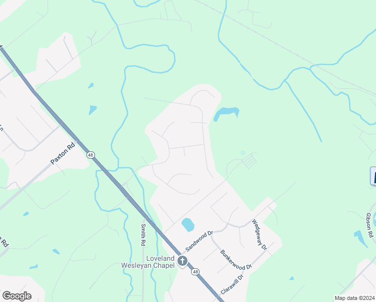 map of restaurants, bars, coffee shops, grocery stores, and more near 6864 Shamrock Circle in Loveland