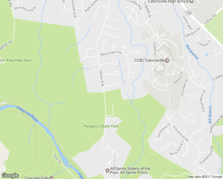 map of restaurants, bars, coffee shops, grocery stores, and more near 9 Basswood Court in Catonsville