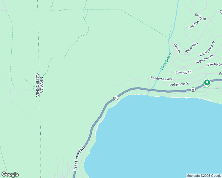 map of restaurants, bars, coffee shops, grocery stores, and more near 456 Ponderosa Avenue in Incline Village