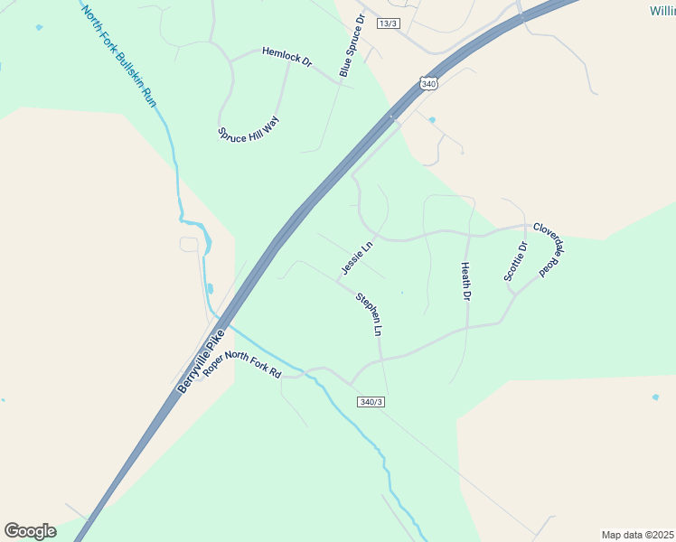 map of restaurants, bars, coffee shops, grocery stores, and more near 23 Jesse Lane in Charles Town