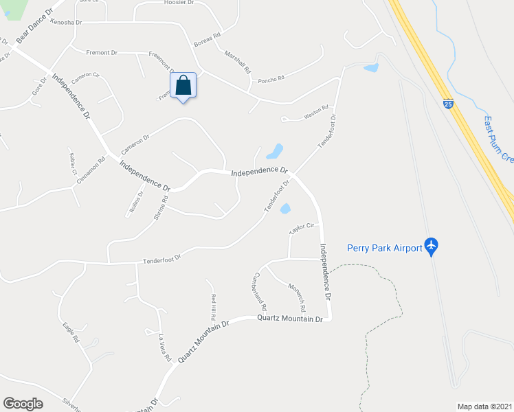 map of restaurants, bars, coffee shops, grocery stores, and more near 767 Tenderfoot Drive in Larkspur