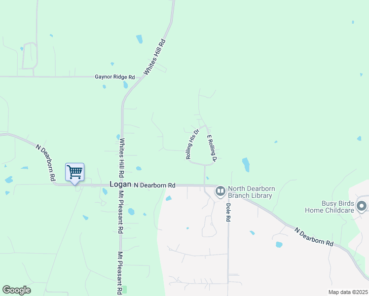 map of restaurants, bars, coffee shops, grocery stores, and more near 3672 Jay Lynn Drive in West Harrison