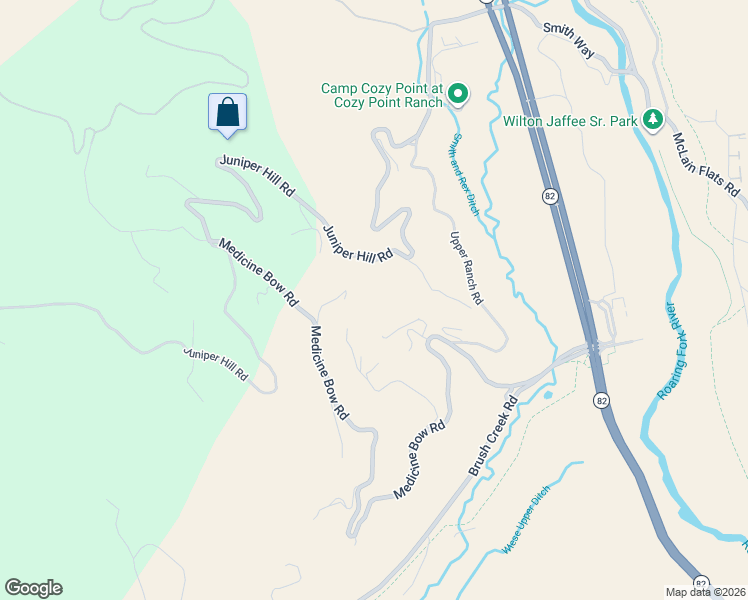 map of restaurants, bars, coffee shops, grocery stores, and more near 90 Sagebrush Lane in Aspen