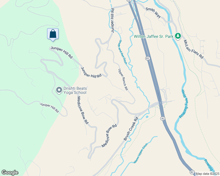 map of restaurants, bars, coffee shops, grocery stores, and more near 104 Sagebrush Lane in Aspen