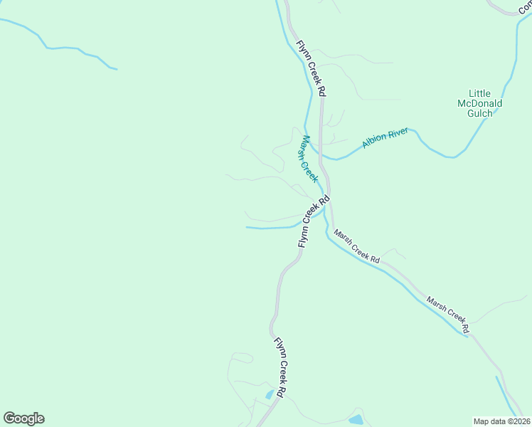 map of restaurants, bars, coffee shops, grocery stores, and more near 7950 Flynn Creek Road in Comptche