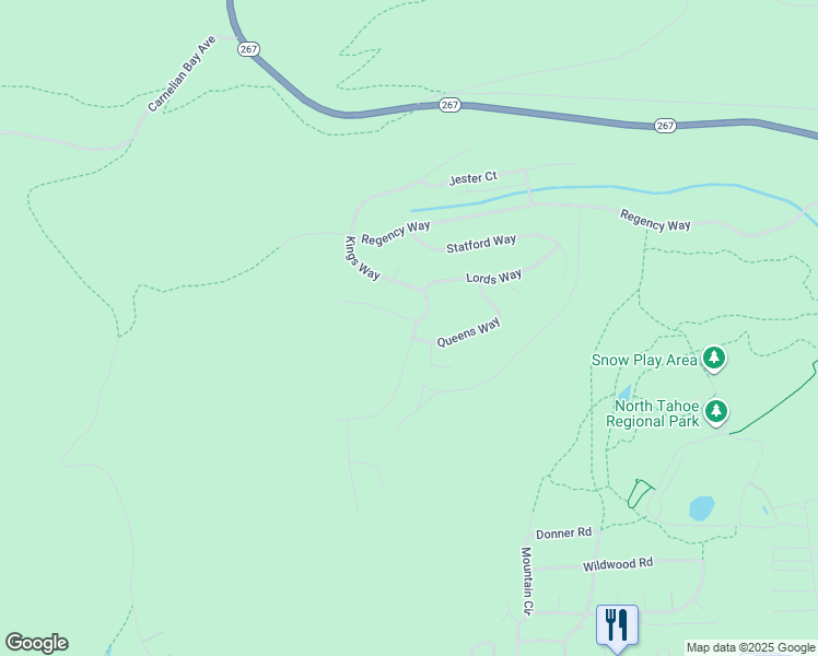 map of restaurants, bars, coffee shops, grocery stores, and more near 1337 Kings Way in Tahoe Vista