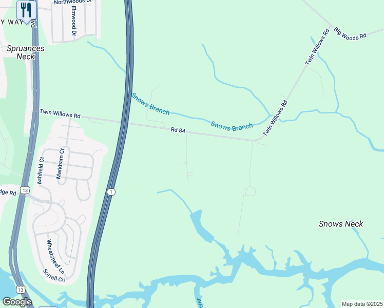 map of restaurants, bars, coffee shops, grocery stores, and more near 97 Maplehurst Drive in Smyrna