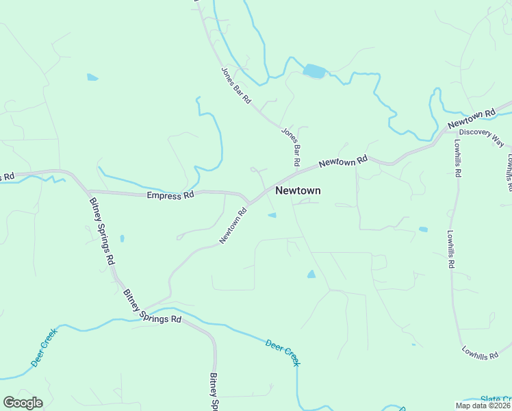 map of restaurants, bars, coffee shops, grocery stores, and more near 13381 Newtown Road in Nevada City