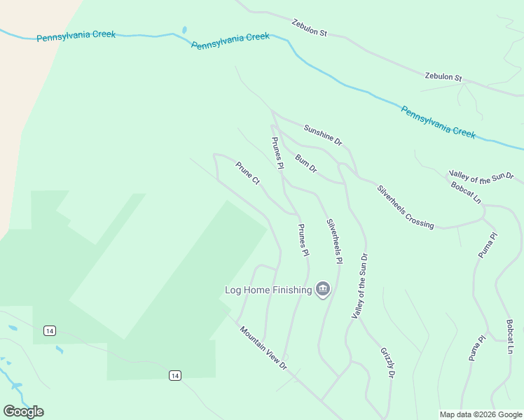 map of restaurants, bars, coffee shops, grocery stores, and more near 1108 Prunes Place in Fairplay