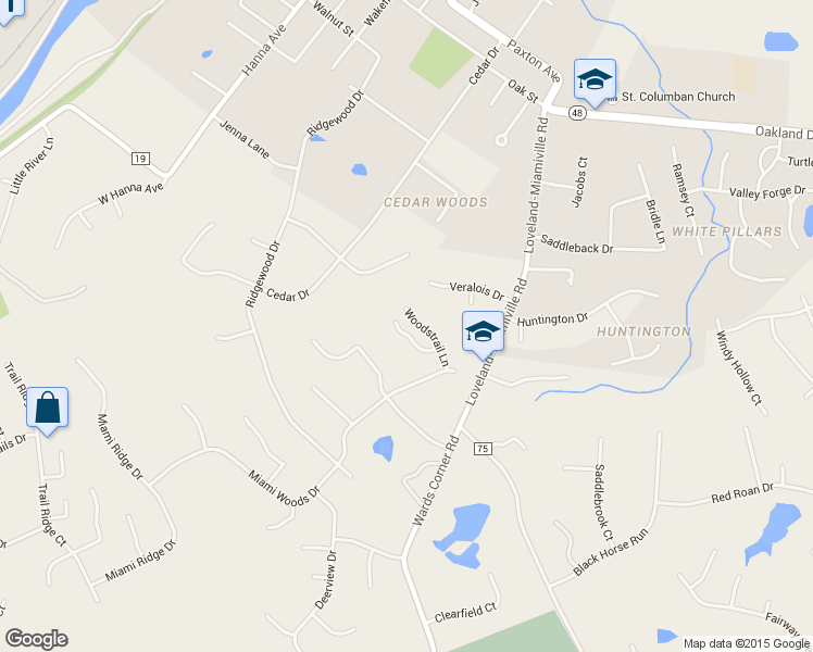 map of restaurants, bars, coffee shops, grocery stores, and more near 6560 Glenlaurel Court in Loveland