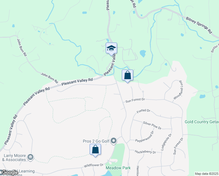 map of restaurants, bars, coffee shops, grocery stores, and more near 18061 Fair Oaks Drive in Penn Valley