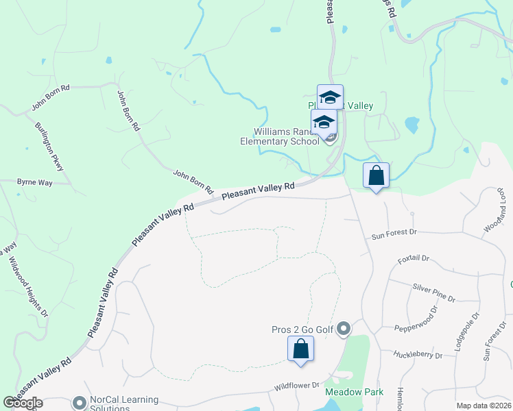 map of restaurants, bars, coffee shops, grocery stores, and more near 18319 Fair Oaks Drive in Penn Valley