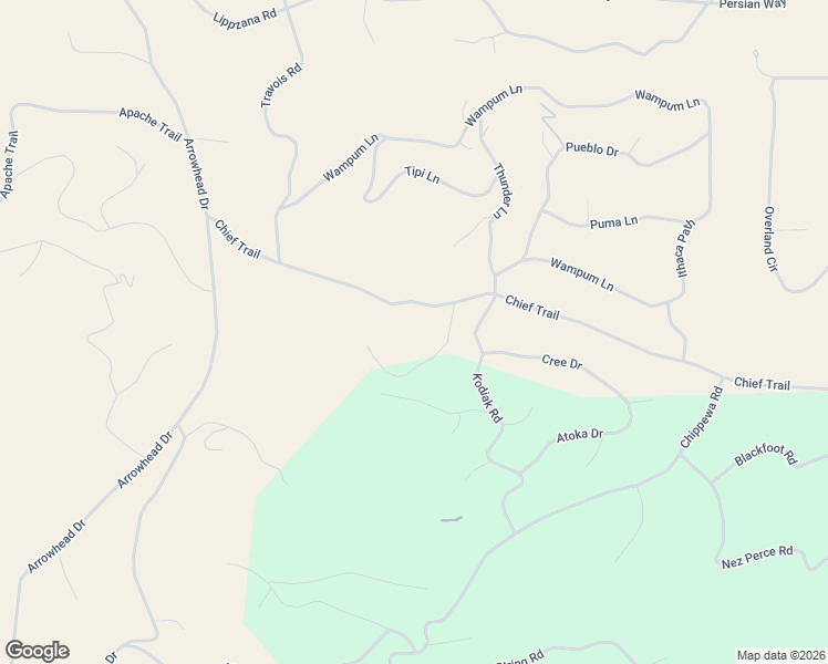 map of restaurants, bars, coffee shops, grocery stores, and more near 446 Chief Trail in Jefferson