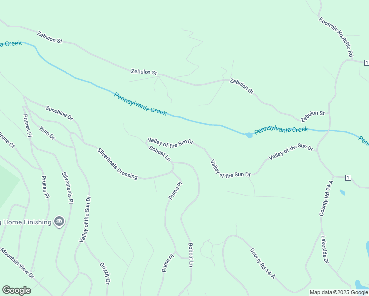 map of restaurants, bars, coffee shops, grocery stores, and more near 1736 Valley of the Sun Drive in Fairplay