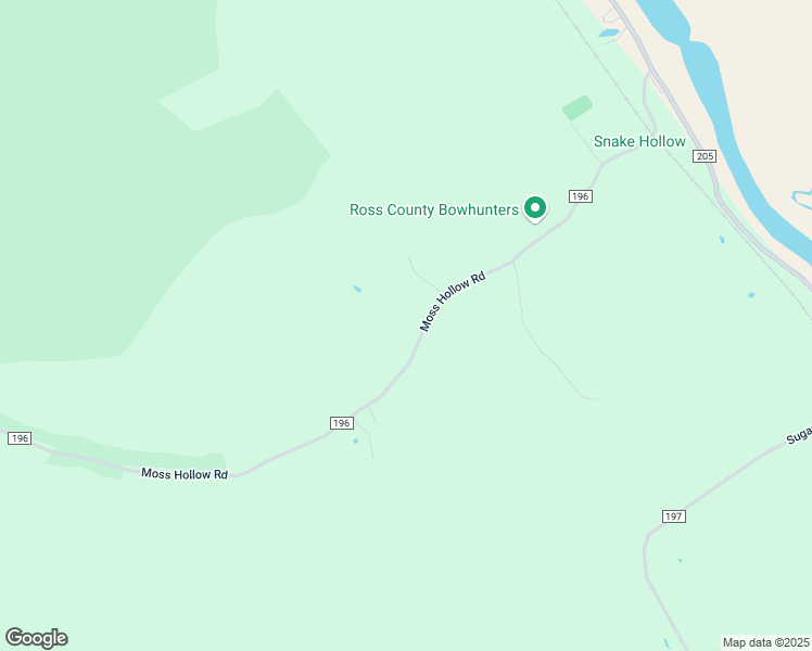 map of restaurants, bars, coffee shops, grocery stores, and more near 2821 Moss Hollow Road in Chillicothe