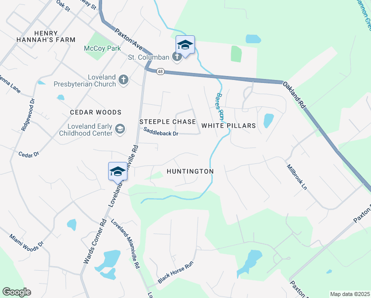 map of restaurants, bars, coffee shops, grocery stores, and more near 331 Huntington Drive in Loveland