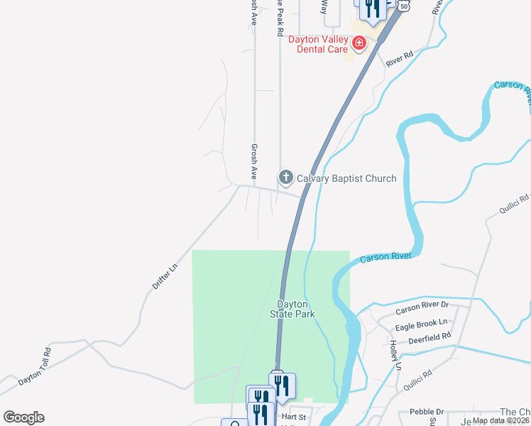 map of restaurants, bars, coffee shops, grocery stores, and more near 3 Flowery Avenue in Dayton