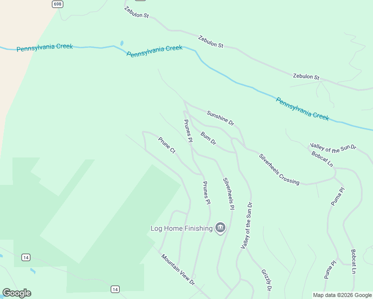 map of restaurants, bars, coffee shops, grocery stores, and more near 49 Silverheels Place in Fairplay