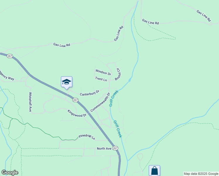map of restaurants, bars, coffee shops, grocery stores, and more near Commonwealth Dr & Canterbury Dr in Kings Beach