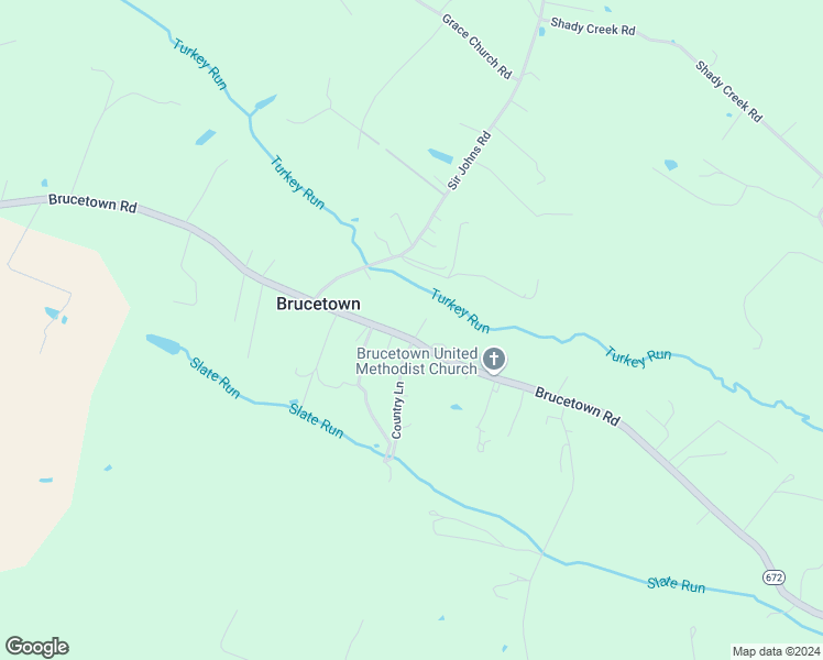 map of restaurants, bars, coffee shops, grocery stores, and more near 2073 Brucetown Road in Clear Brook