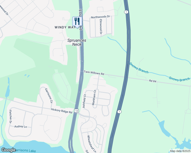 map of restaurants, bars, coffee shops, grocery stores, and more near 14 East Redbrook Place in Smyrna