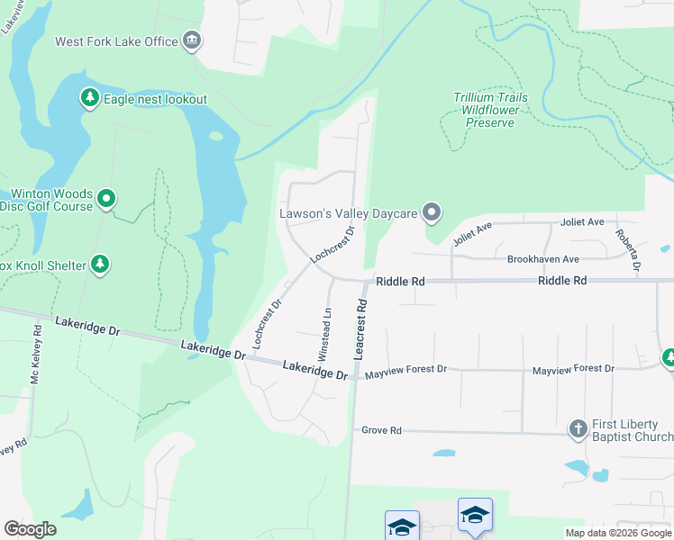 map of restaurants, bars, coffee shops, grocery stores, and more near 424 Riddle Road in Cincinnati