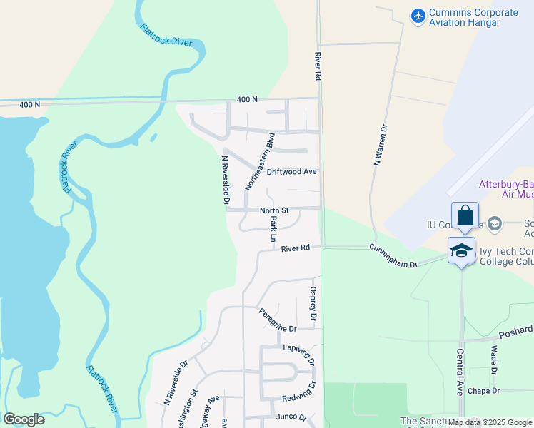 map of restaurants, bars, coffee shops, grocery stores, and more near 970 North Street in Columbus