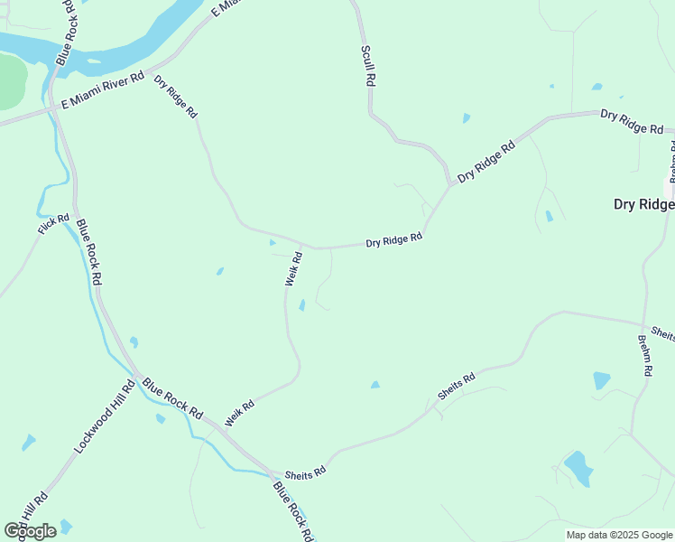 map of restaurants, bars, coffee shops, grocery stores, and more near 6181 Dry Ridge Road in Cincinnati