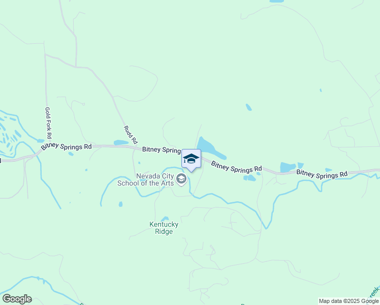 map of restaurants, bars, coffee shops, grocery stores, and more near 13032 Bitney Springs Road in Nevada City
