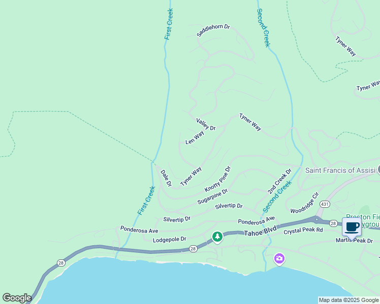map of restaurants, bars, coffee shops, grocery stores, and more near 546 Lantern Court in Incline Village