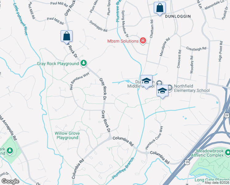 map of restaurants, bars, coffee shops, grocery stores, and more near 4230 Dancing Sunbeam Court in Ellicott City