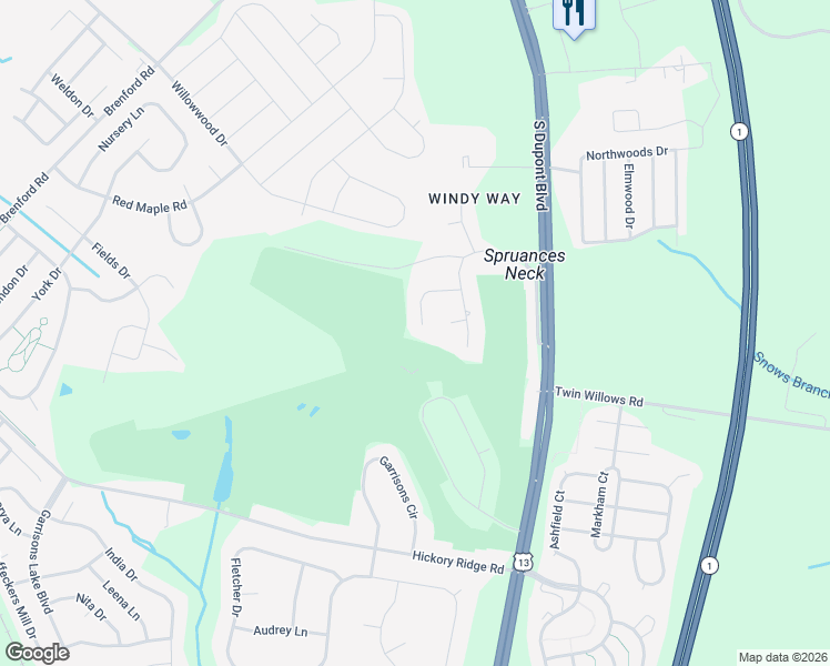 map of restaurants, bars, coffee shops, grocery stores, and more near 265 Ashton Court in Smyrna