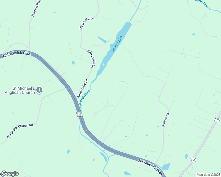 map of restaurants, bars, coffee shops, grocery stores, and more near 3953 North Frederick Pike in Winchester