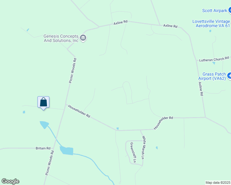 map of restaurants, bars, coffee shops, grocery stores, and more near 38495 Iroquois Lane in Lovettsville