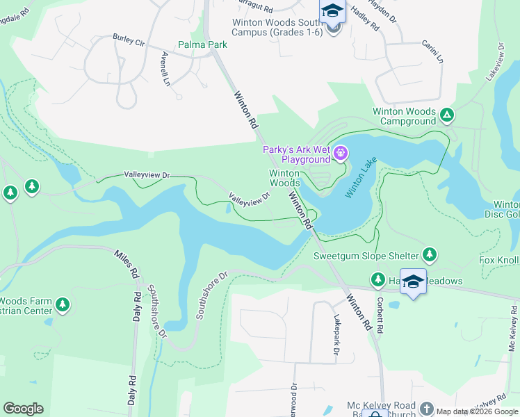 map of restaurants, bars, coffee shops, grocery stores, and more near 10245 Winton Road in Cincinnati