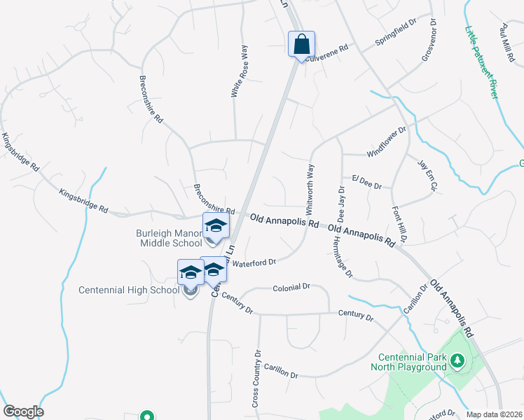 map of restaurants, bars, coffee shops, grocery stores, and more near 10133 Bell Inn Lane in Ellicott City