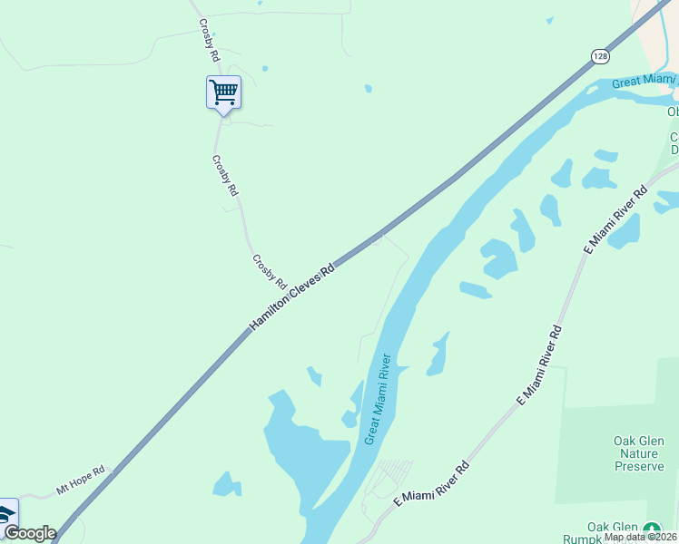 map of restaurants, bars, coffee shops, grocery stores, and more near 9700 Hamilton Cleves Road in Harrison