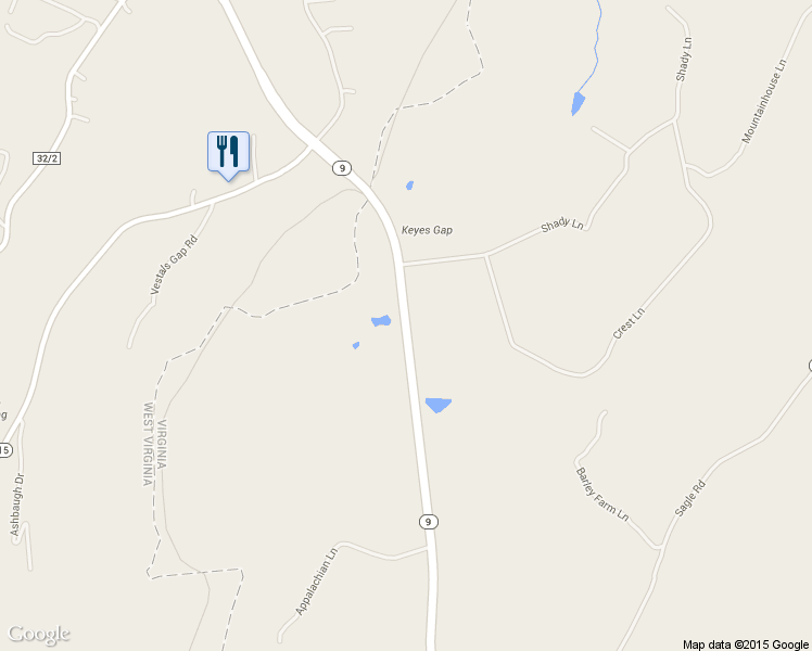 map of restaurants, bars, coffee shops, grocery stores, and more near 34357 Charles Town Pike in Purcellville