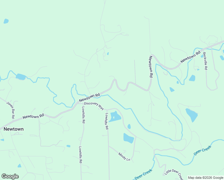 map of restaurants, bars, coffee shops, grocery stores, and more near 12131-12335 Newtown Road in Nevada City