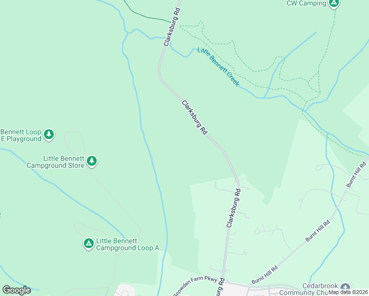 map of restaurants, bars, coffee shops, grocery stores, and more near 24510 Clarksburg Road in Clarksburg