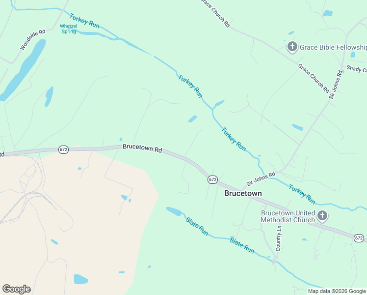 map of restaurants, bars, coffee shops, grocery stores, and more near 1781 Brucetown Road in Clear Brook