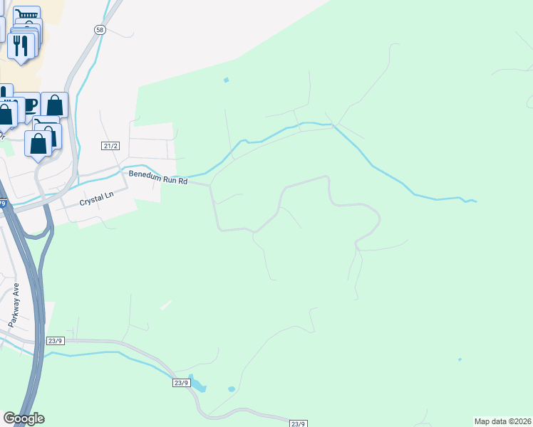 map of restaurants, bars, coffee shops, grocery stores, and more near 339 Normandy Estates in Bridgeport